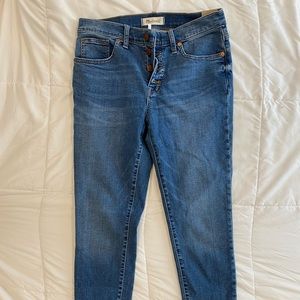Madewell 9” mid rise skinny crop in Tencel wash NWT